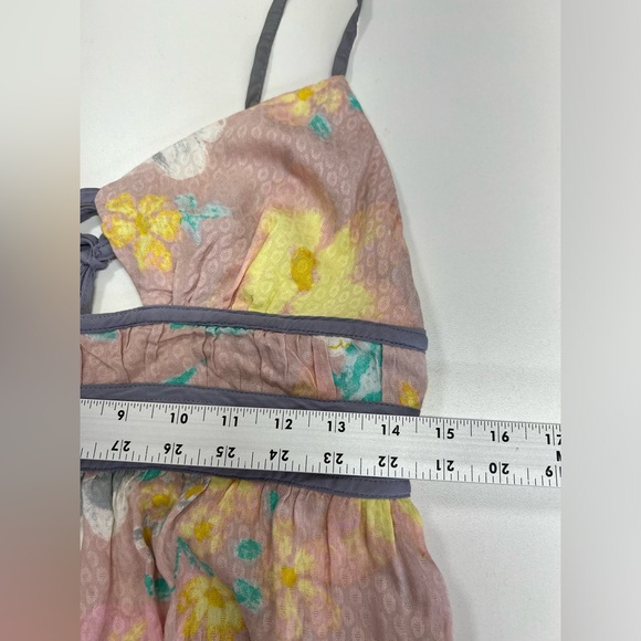 Free People Wisteria Maxi Dress Pastel Light Combo New With Tags Size Large - Picture 9 of 16